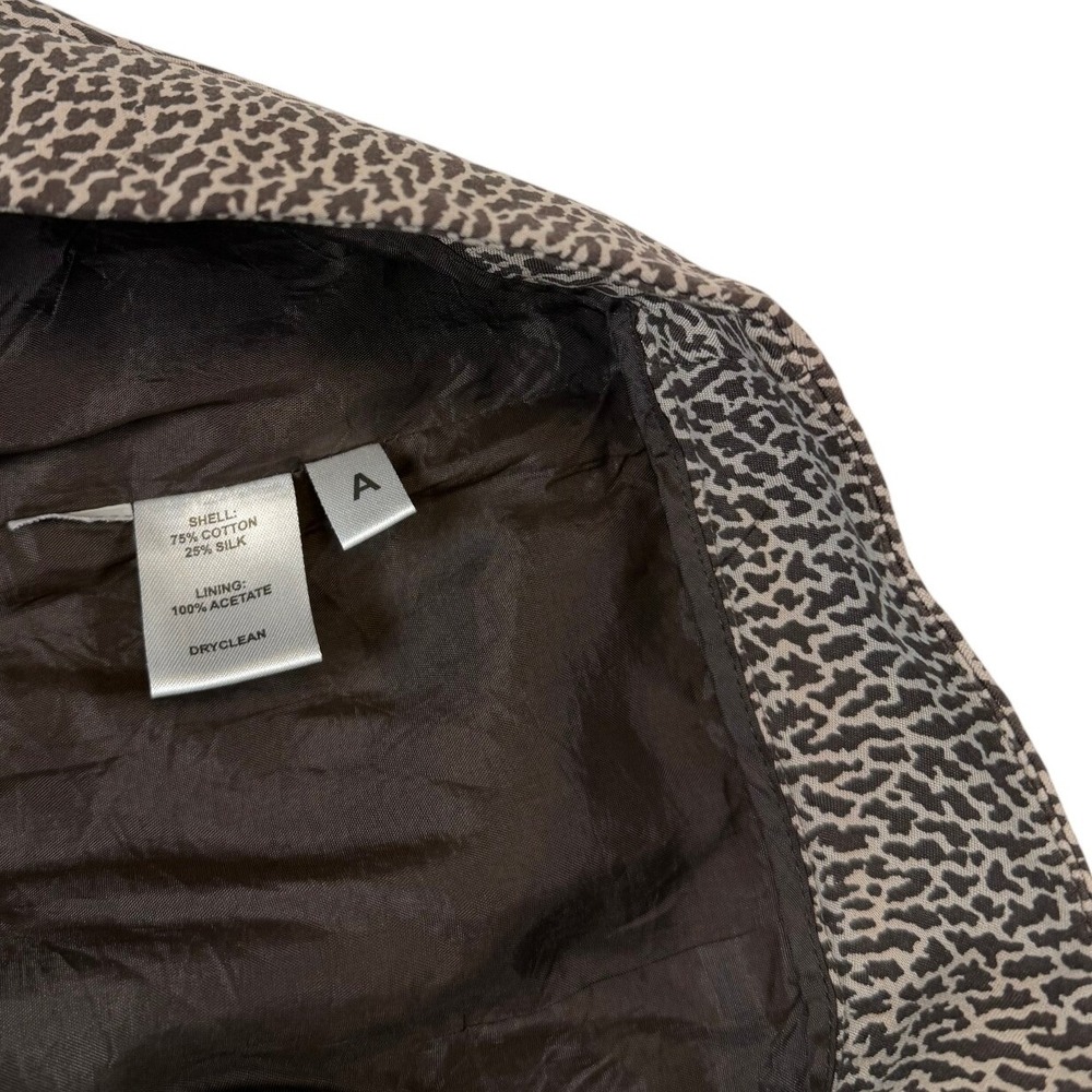 LOFT Brown Animal Print‎ Silk Blend Pencil Skirt  Women's size 4 - Picture 5 of 5